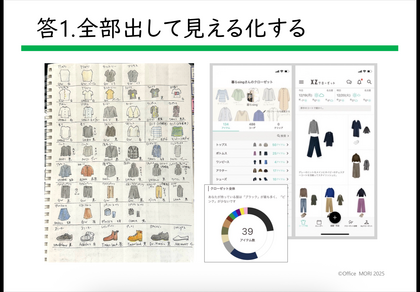 洋服を全部出して見える化する方法