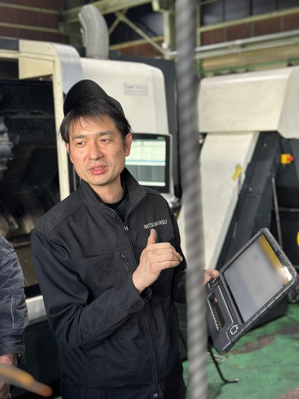 製造部長の福嶋啓さん