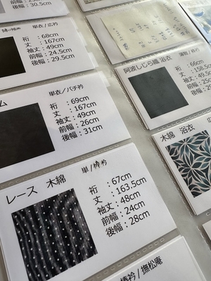 着物を管理するカード