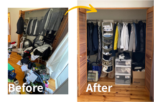 クローゼットのビフォーアフター